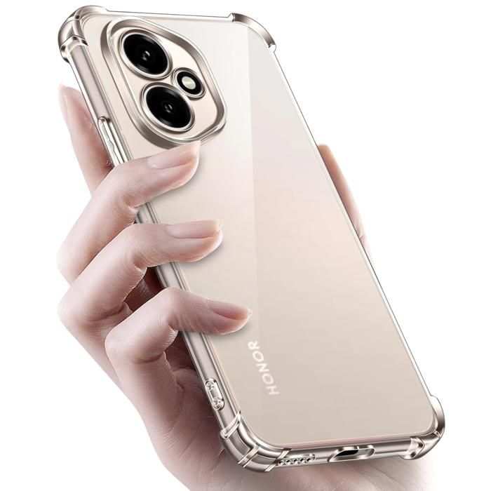 Pack Accessoires Honor 400 Lite - Coque Silicone Transparente + 2 Verres Trempés, Neuf