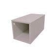 Cube De Rangement Bois Largeur 25 Cm Couleur Violet Pastel