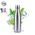 Gourde INOX 500 ML | Bouteille isotherme | Thermos cafe isotherme | Gourde réutilisable | Gourde Acier Inoxydable-0
