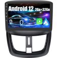 AWESAFE Autoradio Android 12 pour Peugeot 207(2006-2015)Carplay & Android Auto,9 pouces Écran Tactile GPS WiFi Bluetooth [2Go+32Go]-0