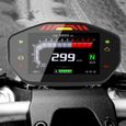 Dioche Tableau de bord moto Motorcycle Digital Speedometer, 12V Universal TFT LCD Display Instrument Speedometer moto compteur-0