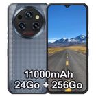 OUKITEL WP35S Smartphone Robuste - 24Go + 256Go - 6,56" - 48MP - 11000mAh - Android 14 - Téléphone IP68 Double SIM 4G GPS - Gris