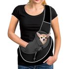 LECOO Sac de Transport Chien Portable,Sac de Voyage pour Petits Animaux Maille Respirant Sac Ventrale Chiot Confortable avec Poche Avant