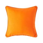 HOMESCAPES Housse de coussin Uni Orange, 60 x 60 cm