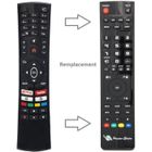 PASSION-ELECTRO Télécommande universelle - OCEANIC - OCEALED-24S19B3, TV - Noir - Télécommande de remplacement