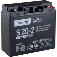 Accurat Supply S20-2 12V AGM Batterie de plomb F3 20Ah
