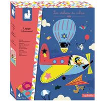 Kit Créatif Enfant - JANOD - Laçage A l'aventure ! - 4 Ans - 4 tableaux 3D en laçage
