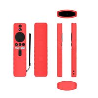 Rouge -- Housse de protection anti-poussière pour télécommande en silicone anti-dérapant pour télécommande Xiaomi 4K TV Stick