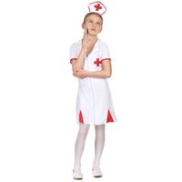 Déguisement d'infirmière pour fille - Blanc - Polyester - Carnaval ou fête déguisée