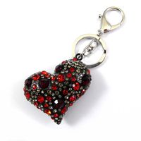 Porte clef -bijou de sac forme gros coeur - rouge - RC004106