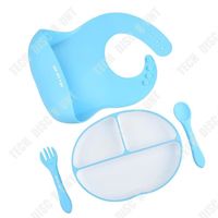 Assiette à dîner en silicone pour enfants silicone liquide compartiment à ventouse complément alimentaire bol vaisselle pour bébé