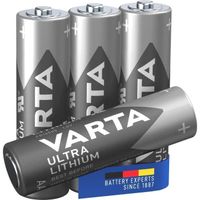 VARTA Lot de 3 Blisters de 4 piles Professional Lithium LR6 Mignon AA