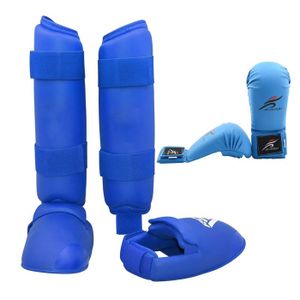 SAC DE FRAPPE Accessoires Fitness - Musculation,Ensemble de facial de taekwondo pour adultes et enfants- Blue 2PCS Set-S Height 100-125CM