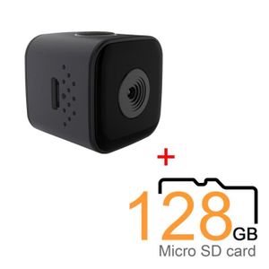 CAMÉRA MINIATURE avec micro SD de 128 Go-Mini caméra de sport SQ-28, Full HD 1080p, vision nocturne automatique, résolution vi