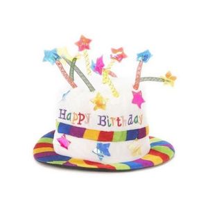 Maison Joyeux Anniversaire Chapeau Gateau Chapeau Bougie Chapeau Adulte Homme Garcons Taille Unique Blue Hat Fetes Occasions Speciales Chapeaux Masques Loups