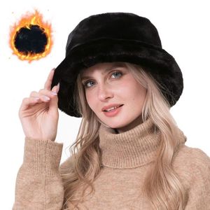 Generic Bonnet chapeau hiver pour femme avec fourrure à prix pas cher