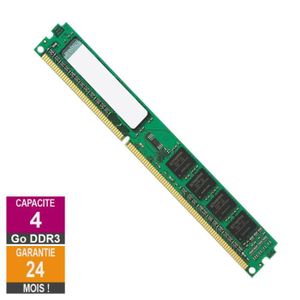 MÉMOIRE RAM Barrette Mémoire 4Go RAM DDR3 Kingston KTL-TC316S/
