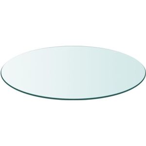 TABLE BASSE Dessus de table ronde en verre trempé - VIDAXL - 3