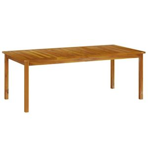 TABLE DE JARDIN  HAO Table de jardin 200x100x74 cm Bois d'acacia solide-S17651