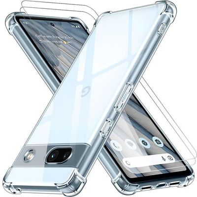 Coque Silicone Renforcée Pour Google Pixel 7 5G - Little Boutik, Transparente Ou Colorée, Angles Protégés, Neuve