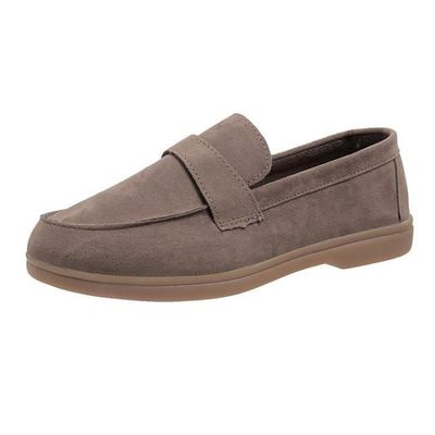 Mocassins Femme En Cuir Souple - Confortables Et Stylés - Pour Marche Et Détente