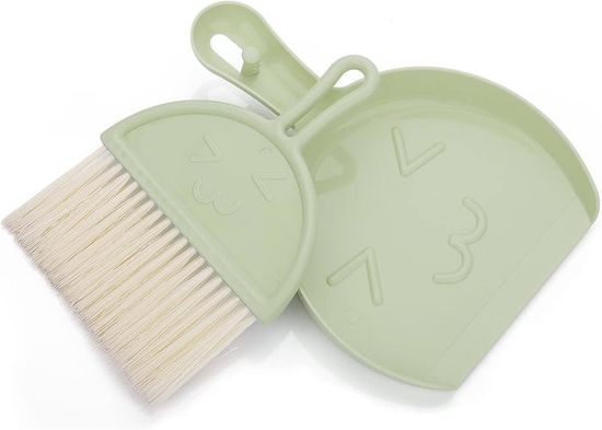 Set De 2 Mini Pelles Et Balayettes - PP Et PET, Design Compact Avec Crochet, Pour Table, Canapé, Voiture, Bureau