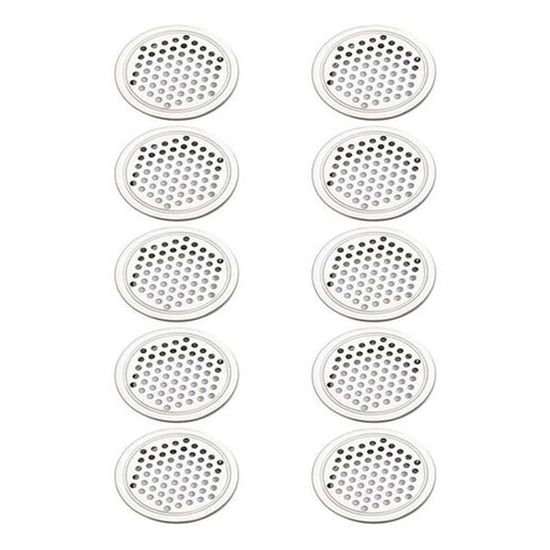 9 Pièces Grille Aération Ronde Grille De Ventilation Inox, 53mm Grille Aération Trou En Acier Inoxydable Grille De Aération Pour Meubles Cuisine | Leroy Merlin