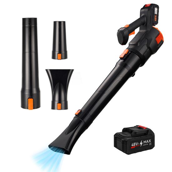 Souffleur De Feuilles Sans Fil LEEIKOO - 21V, 2 Batteries 4.0Ah, 3 Vitesses, 240 Km/h - Parfait Pour Jardin, Allée, Garage