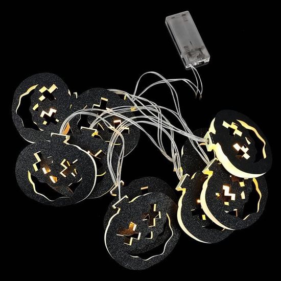 Guirlandes Décoratives Halloween VIKY® - 18 Corbeaux + 2 Rubans - 7 Styles Brillants Pour Porte, Mur, Fête - 7