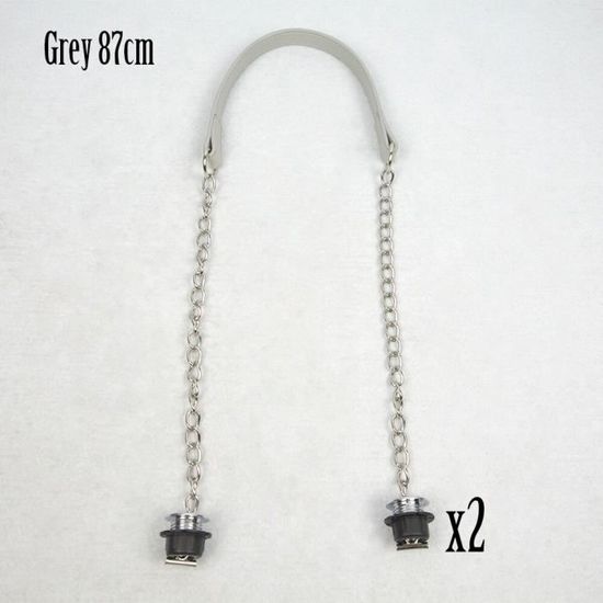 Chaînes Sac à Main MUZHUPGUZ - Lot De 3 - 120cm - Or Argent Noir - Mousquetons