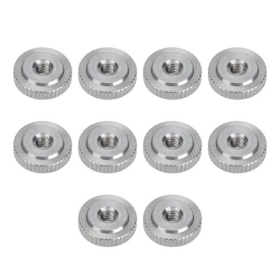 2 Écrous Moletés M4 – Boutons Ronds Avec Collier – Inox 304 Acier – Marque Uxcell – Neuf