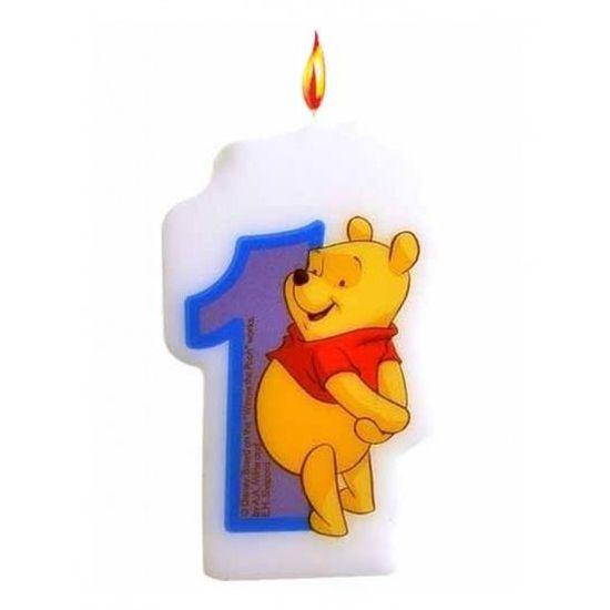 Bougie Chiffre 1 Winnie L Ourson Cdiscount Maison