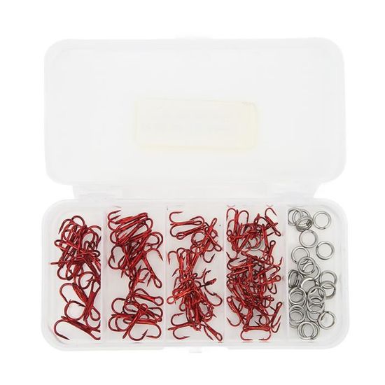Hameçons triples - SONEW - 100pcs - Acier à haute teneur en carbone