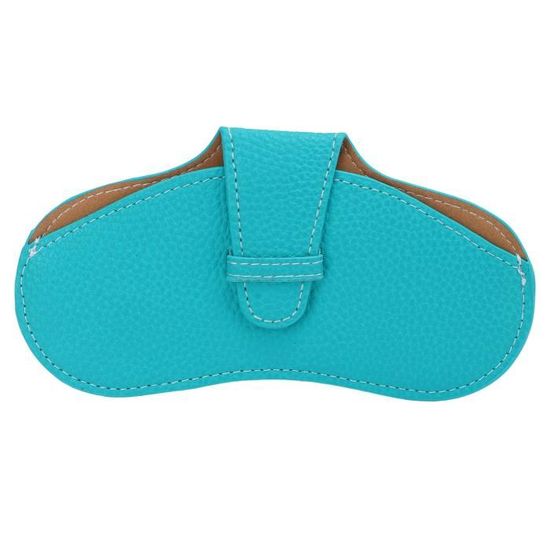Étui à Lunettes Souple En Cuir PU - Pochette De Rangement Portable 20x9 Cm, Doublure Douce