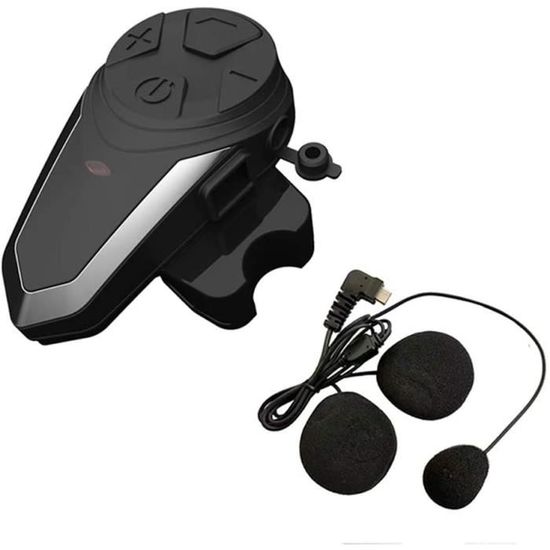 Casque de moto sans fil fonctionne avec Bluetooth, casque d'interphone de  moto, écouteurs de casque sans fil, systèmes de communication de casque  sans fil pour moto, casque de moteur
