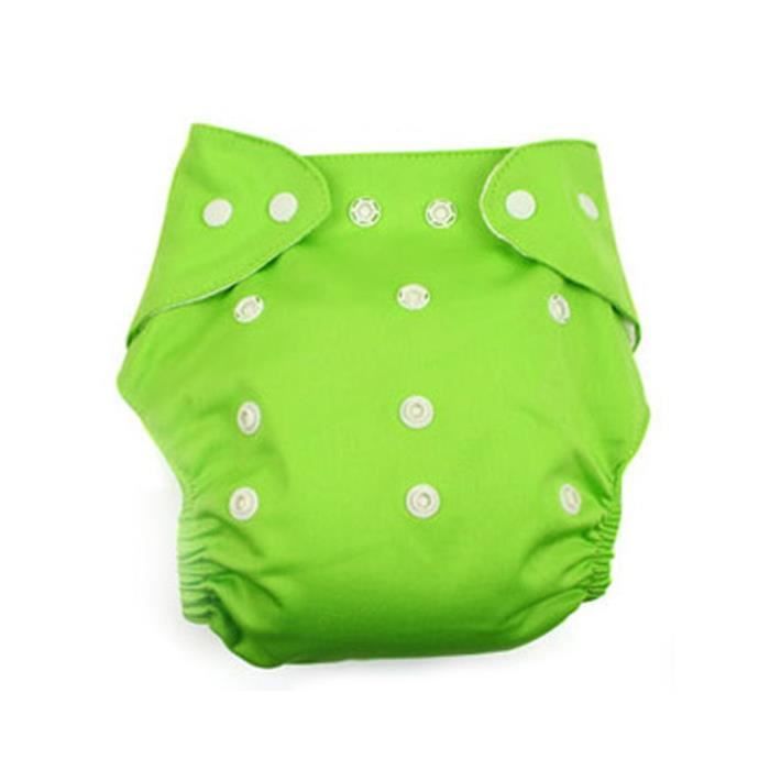 Coucheculotte réutilisable, lavable et ajustable, en tissu de poche pour bébé, taille unique