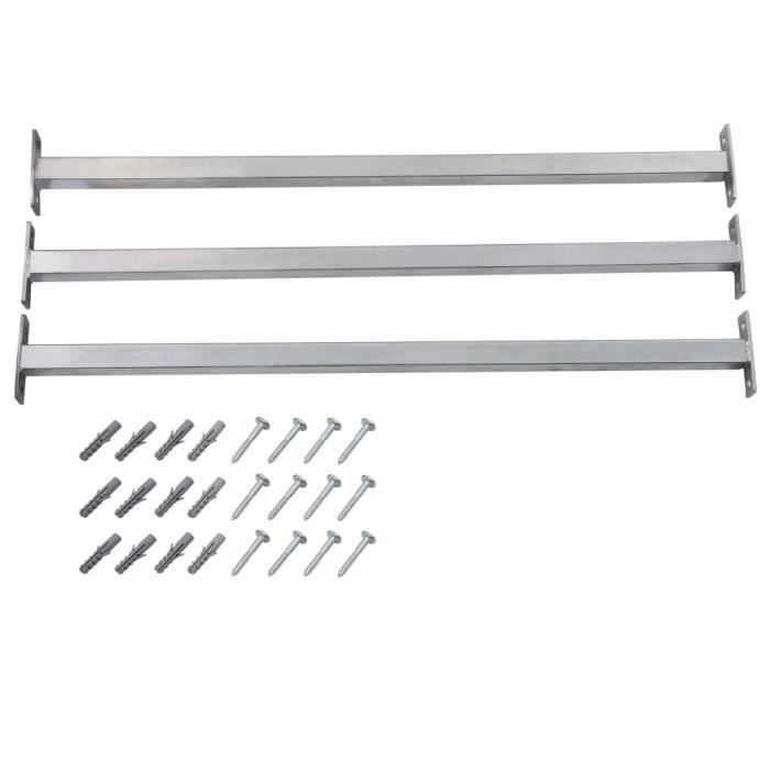 Barres de fenêtre réglables de sécurité 3 pcs 710-1200 mm - RAMPE - MAIN COURANTE - BALUSTRADE - GARDE CORPS - SOCLE - ACCESSOIRES D