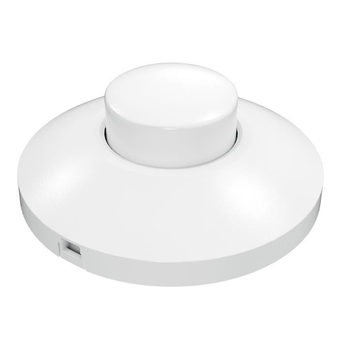 iolloi cord dimmer,variateur de cordon,interbar,in-line dimmer, variateur à pied, variateur pour lampe de bureau et lampadaire-Blanc