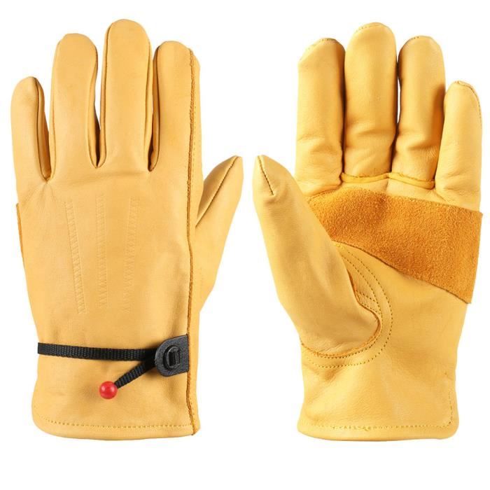 Protection de sécurité en cuir de vachette porter des gants de conducteur chauds de travail de soudure de sécurité ween997