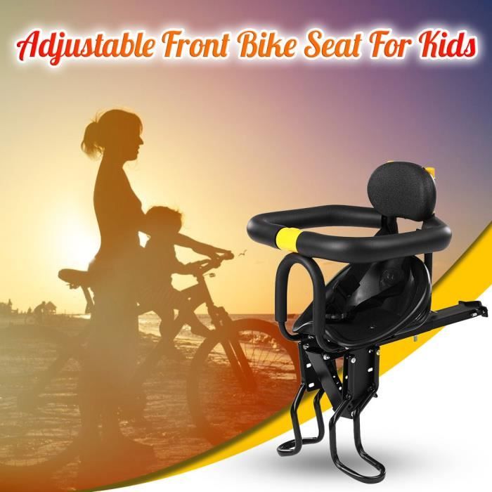 Réglable enfants avant siège de vélo enfant vélo sécurité chaise bébé porte-bébé selle Q4408