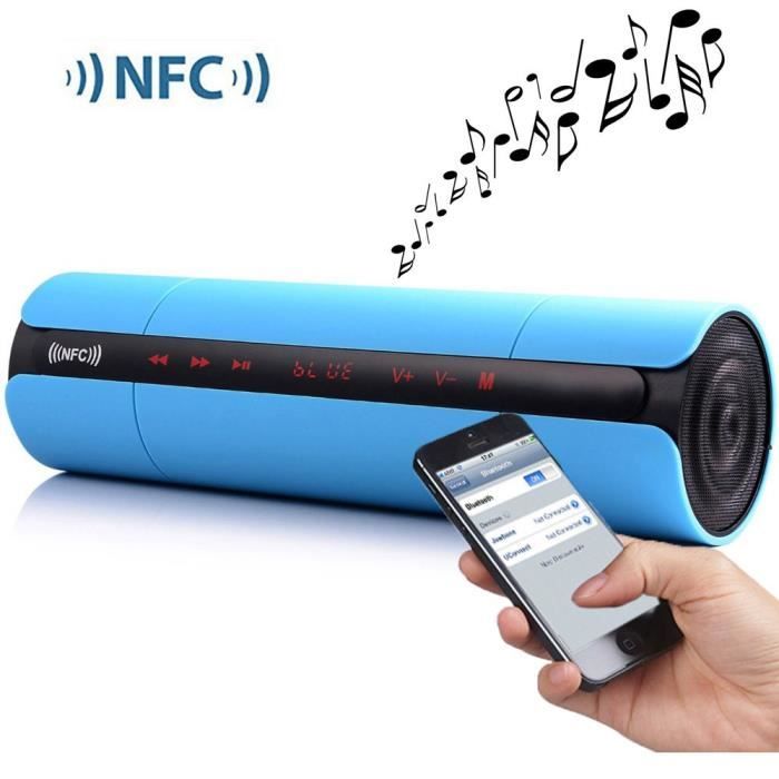 NFC FM HIFI Bluetooth Speaker enceintes portables stéréo sans fil Bluetooth Boombox Super Bass MP3 Player