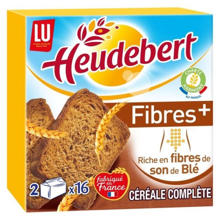 LU HEUDEBERT - Heudebert Biscotte Fibre Plus 280G - Lot De 4