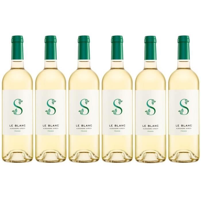 ALEXANDRE SIRECH - Le Blanc 2021 - vin blanc - Origine : France - 13 % vol - 6 x 75 cl