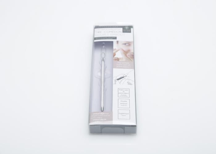 Tire comédon double embout retire points noirs boutons blancs hygiénique nettoyer visage nez acné extracteur