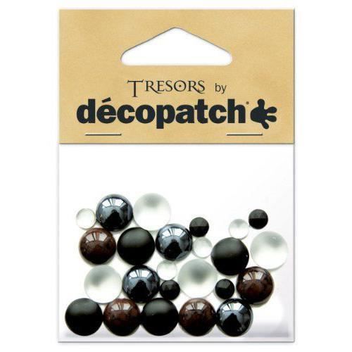 Decopatch acrylique 7 x 10 cm en plastique, lot de 20-Carreaux-Multicolore - BJS113O