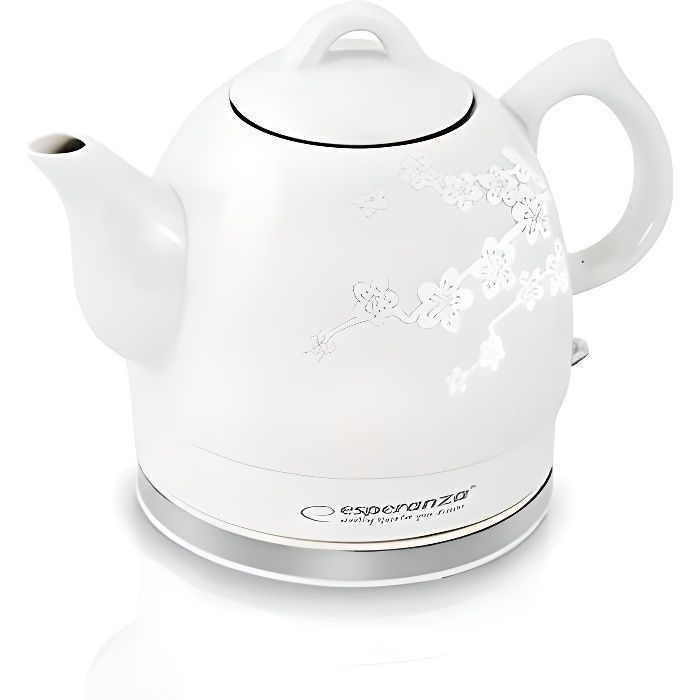 Bouilloire Electrique Alamere 1350W 1,2 L Céramique Blanc