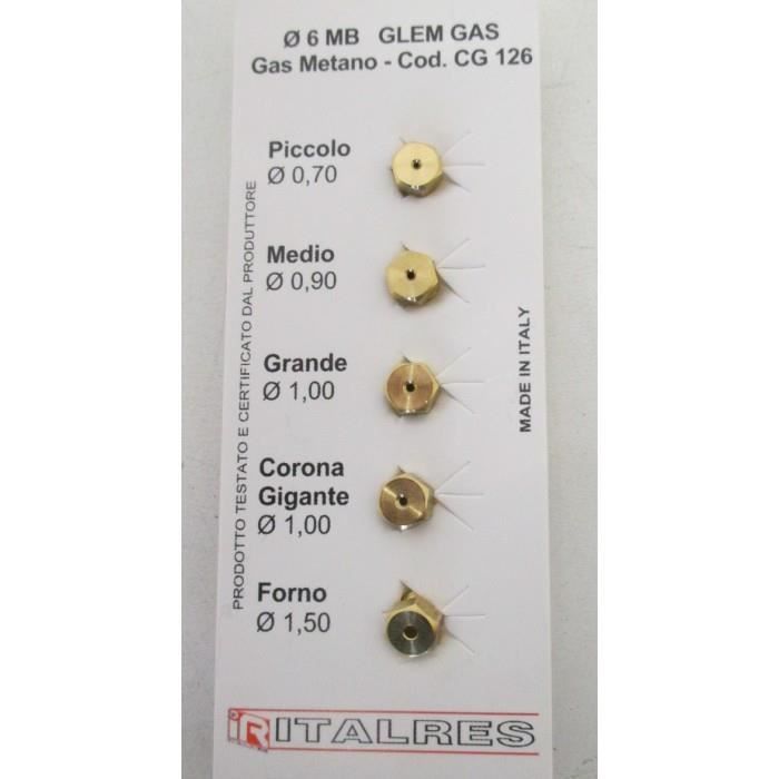 SACHET INJECTEURS GAZ NATUREL POUR CUISINIERE FAURE