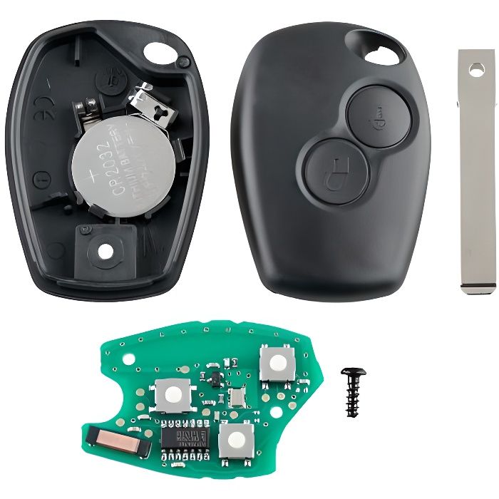 CLE VIERGE COMPATIBLE CLIO 3 MODUS TWINGO 2 KANGOO 433MHZ PCF7947 LAME VA2