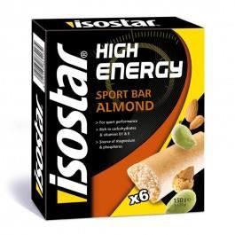 Barres Isostar High Energy amandes (6x25 gr.)