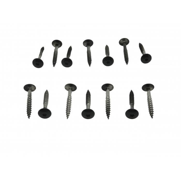 Kit de 50 vis 4,8 x 38 mm tork laquées pour bardage HPL - Noir